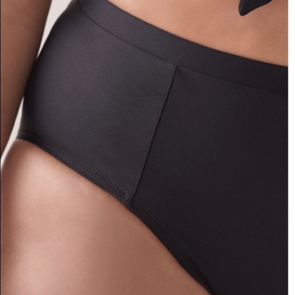 Addition Elle High Waist Solid Bikini Bottom size 5X - Picture 3 of 5